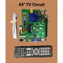 43" TV Circuit with Remote